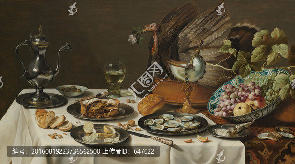古典油畫靜物高清大圖