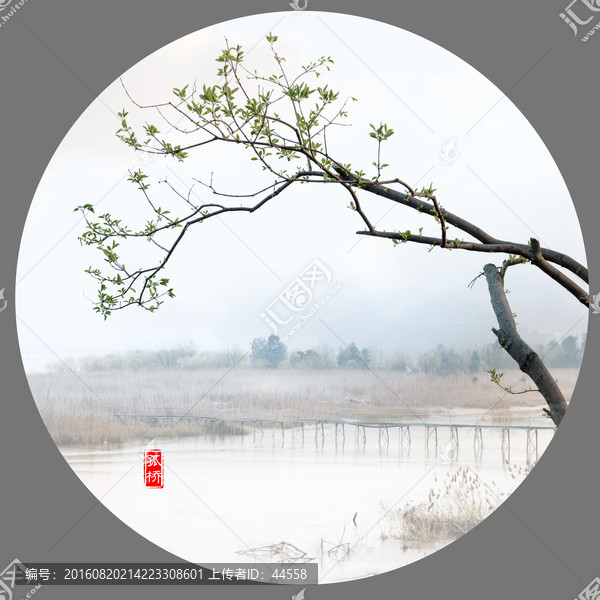 畫意,孤橋