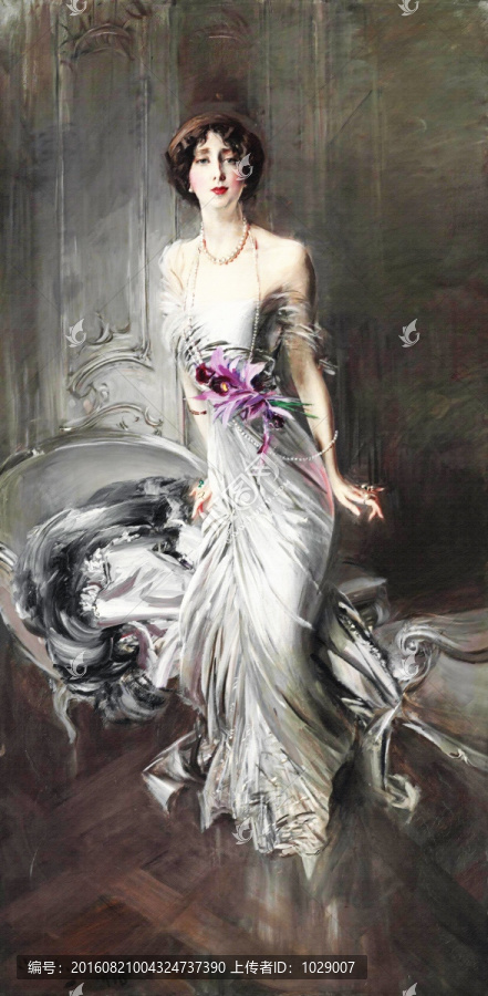 美女貴婦宮廷人物油畫(huà)