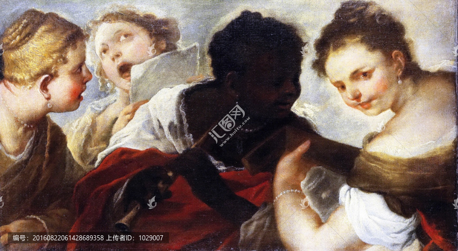 歐式人物油畫