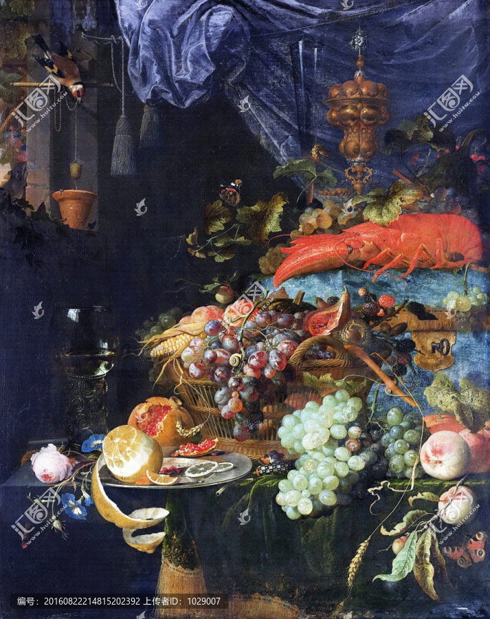 歐式古典花卉油畫