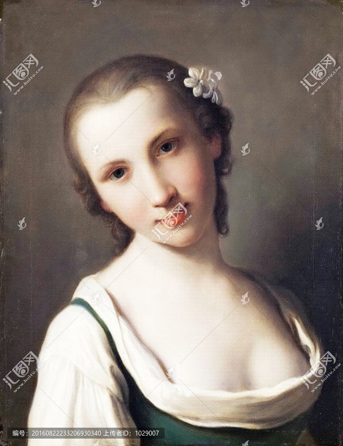 美女人物油畫