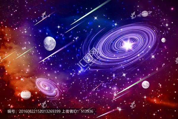 彩色星空圖