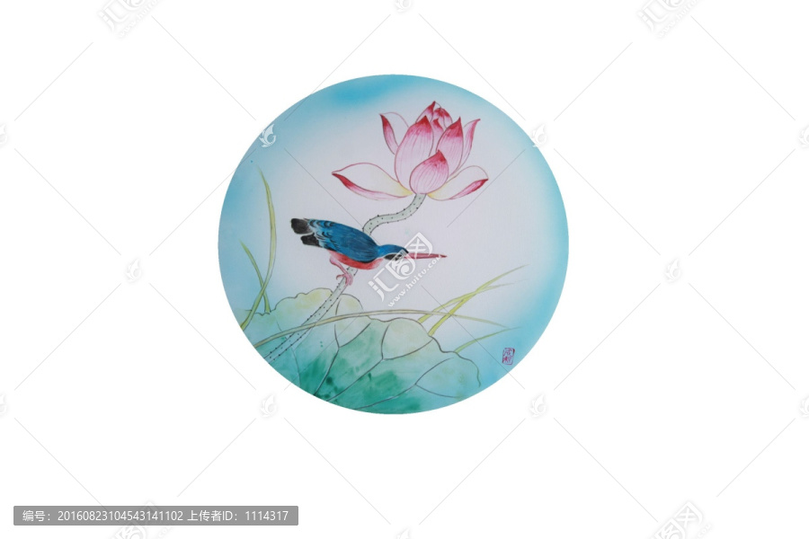 工筆荷花,裝飾畫(huà),花鳥(niǎo)