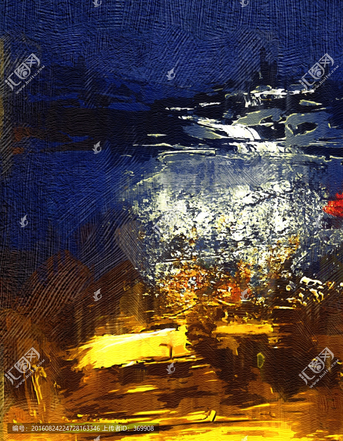 抽象油畫