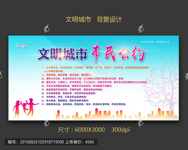 文明城市,市民公約