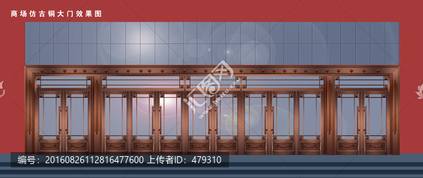 古銅門 金屬門 仿古銅門