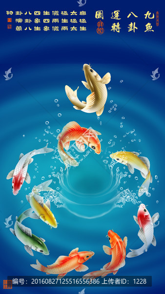 九魚(yú)八卦運(yùn)轉(zhuǎn)圖圖