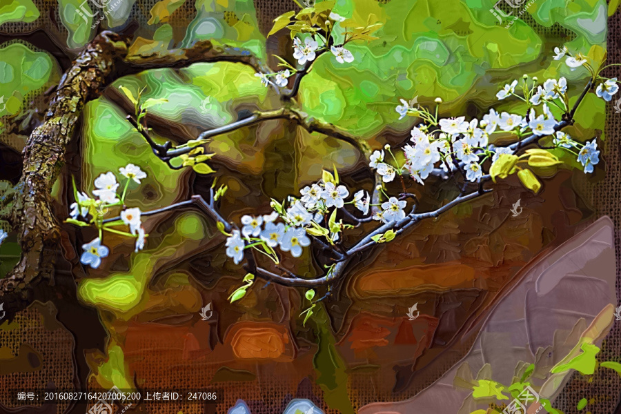 花卉,油畫