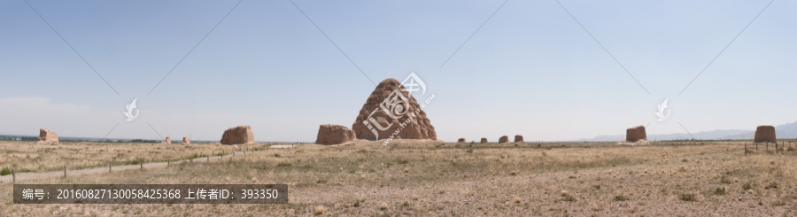 西夏王陵,接片,全景