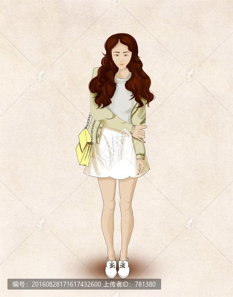 插畫,美女