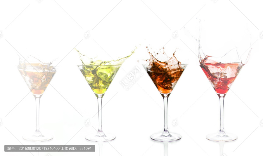 彩色酒精飛濺