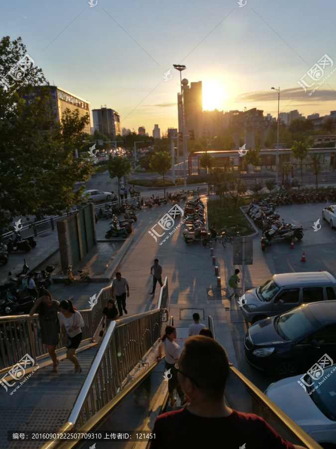 日出,日落,城市,热情,天空