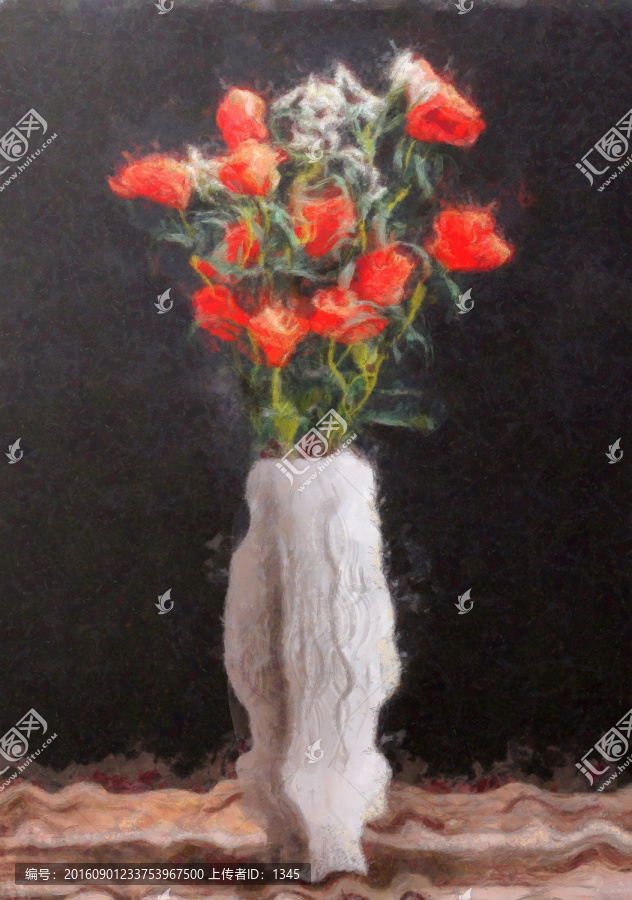 花瓶裝飾畫