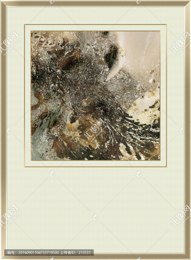 水墨抽象畫(huà),流彩,新中式風(fēng)格