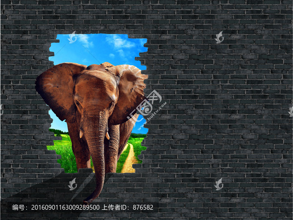 3D立體墻畫,3D墻貼