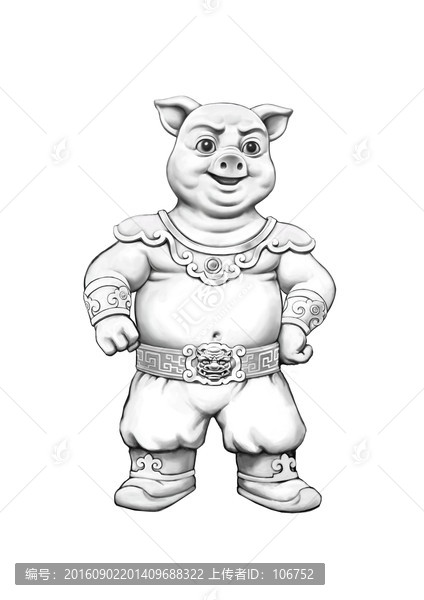 豬,十二生肖,十二生肖卡通形象