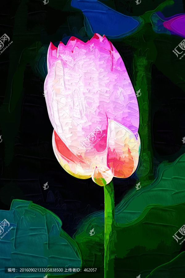 一枝獨(dú)秀,抽象畫