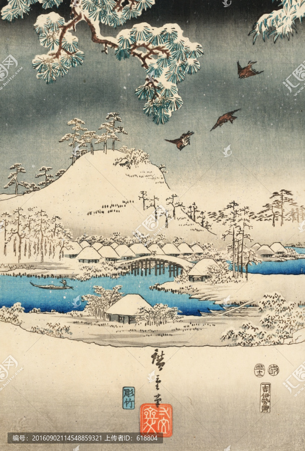 富士山日本畫