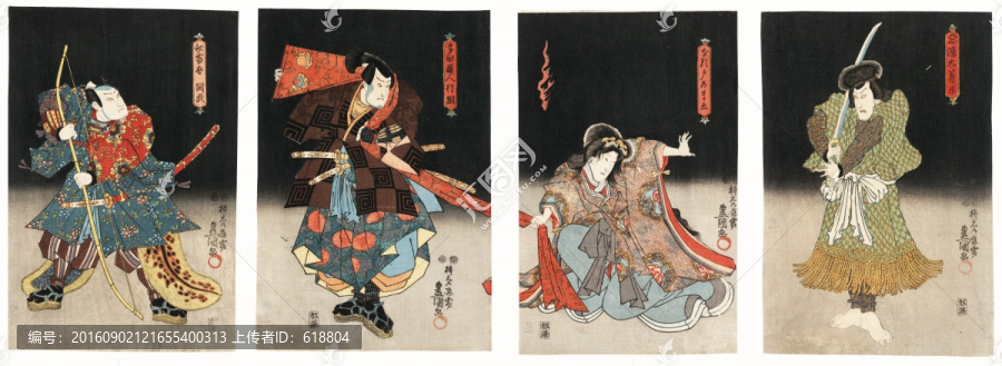 日本武士人物繪屏風(fēng),畫廊品質(zhì)