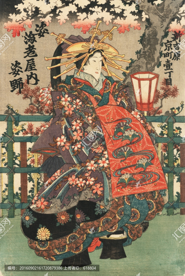 日本和服美女浮世绘,画廊品质