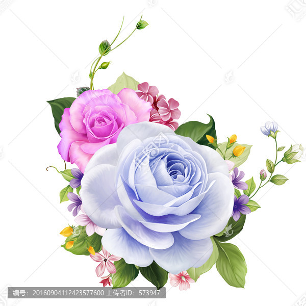 手繪花