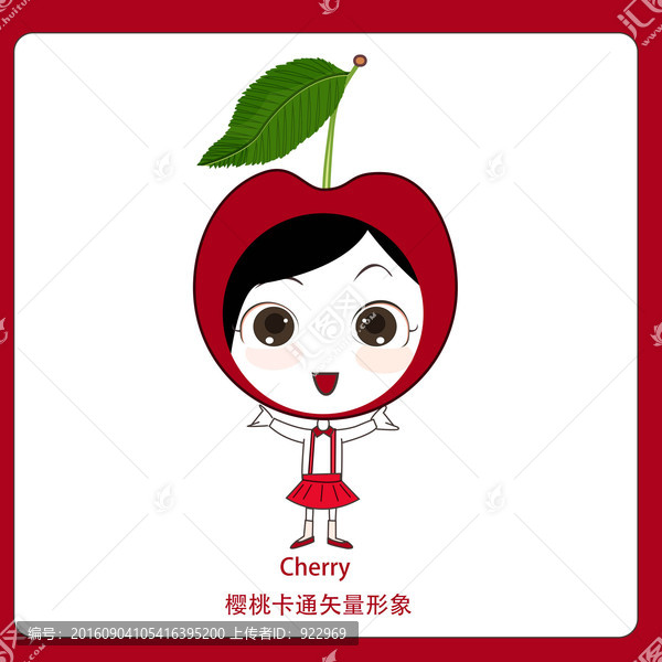 卡通櫻桃,可愛(ài)櫻桃,卡通水果