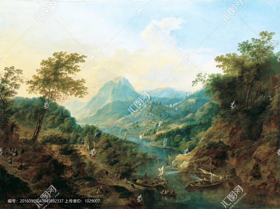 歐式唯美古典風(fēng)景油畫(huà)