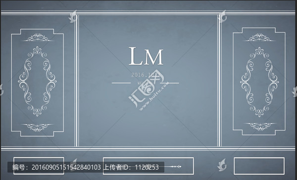 高級(jí)灰白婚禮背景