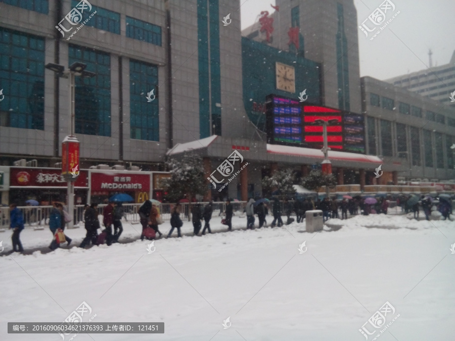 郑州,郑州火车站,雪,售票处