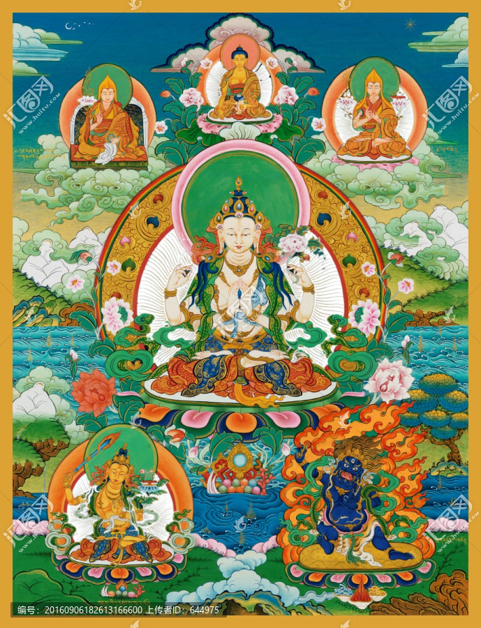 唐卡（高清合層）