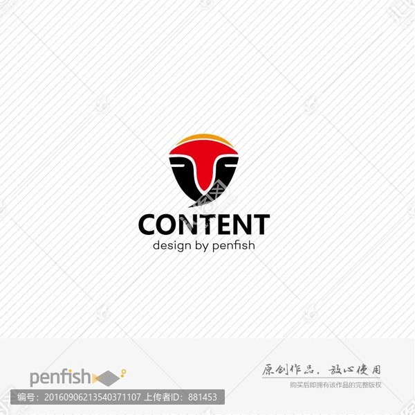 臉譜,字母Ty組合logo