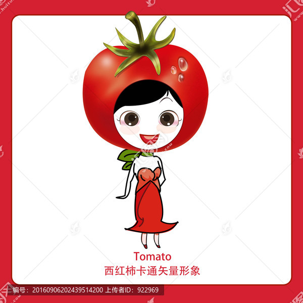 卡通西紅柿