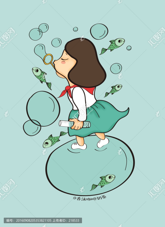 吹泡泡的童年