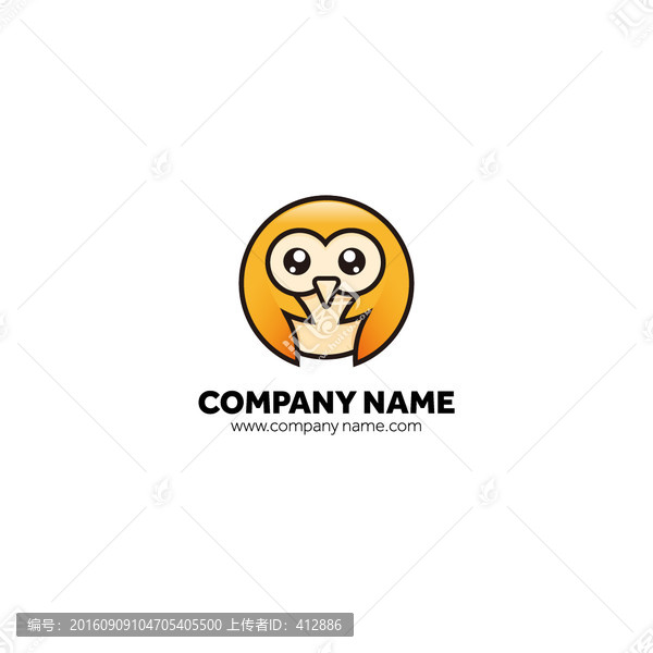 卡通貓頭鷹logo