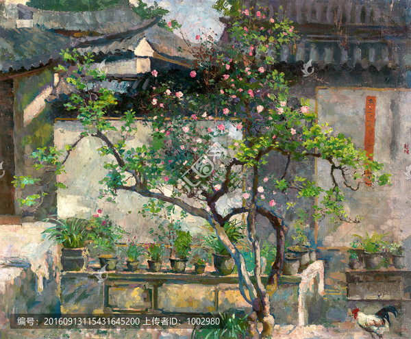 徐悲鴻,庭院