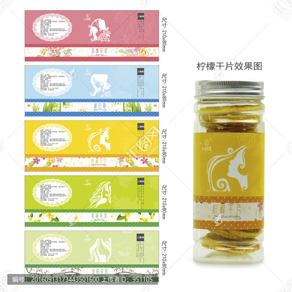花茶包裝,平面圖