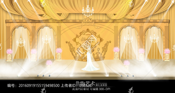 金色歐式拱門婚禮