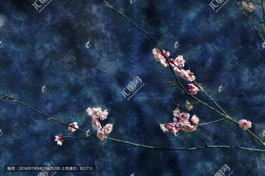 梅花油畫