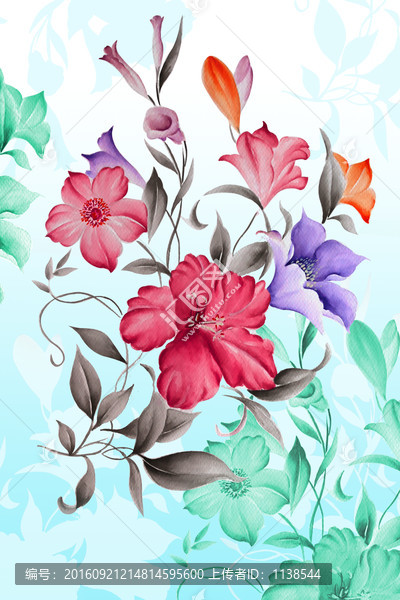 手繪,歐式,花紋