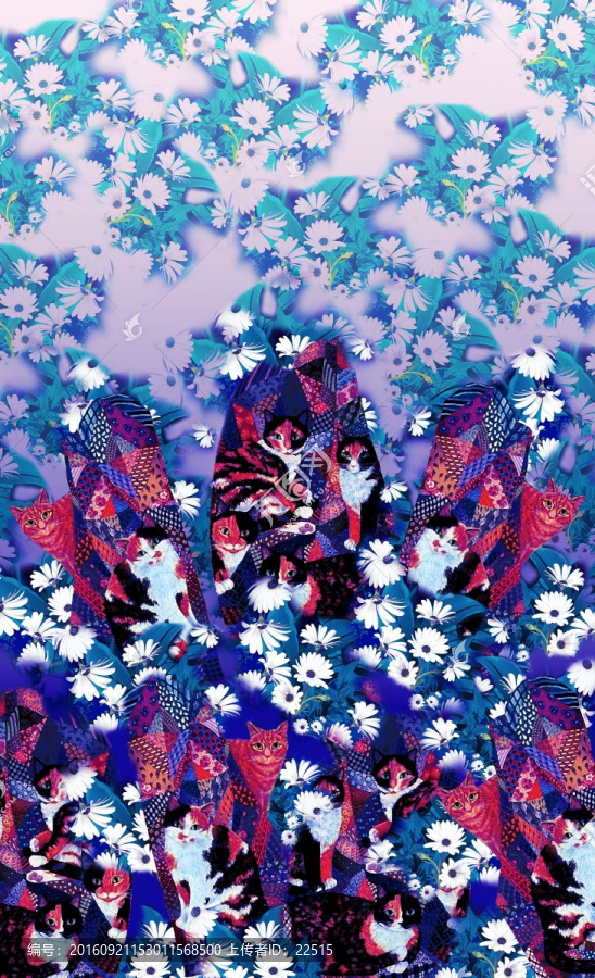 定位花不分層