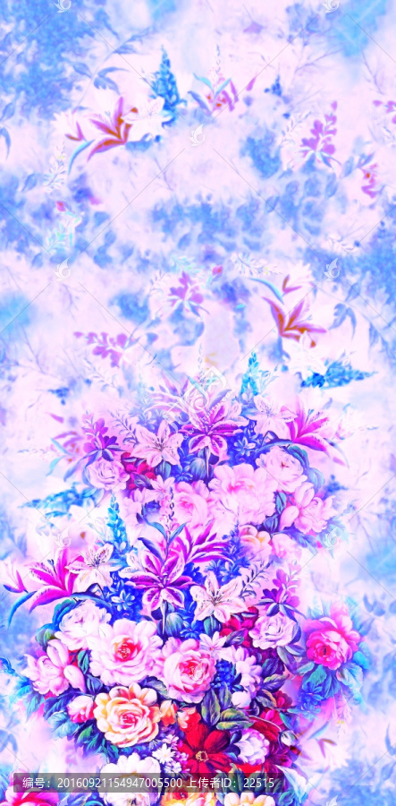 定位花不分層