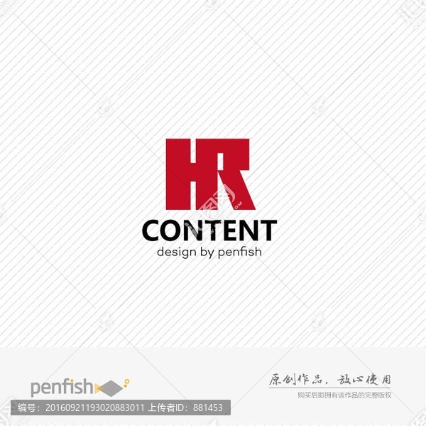 字母HRlogo