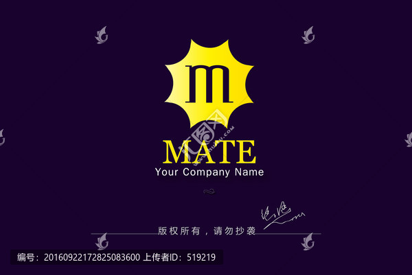 字母M標(biāo)志