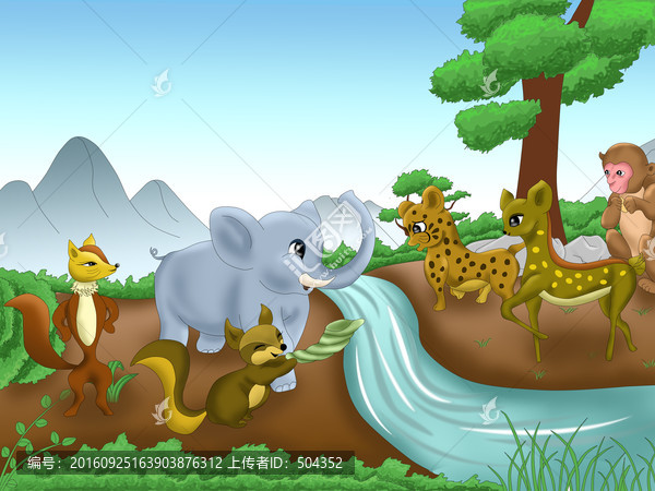 兒童插畫,森林王國