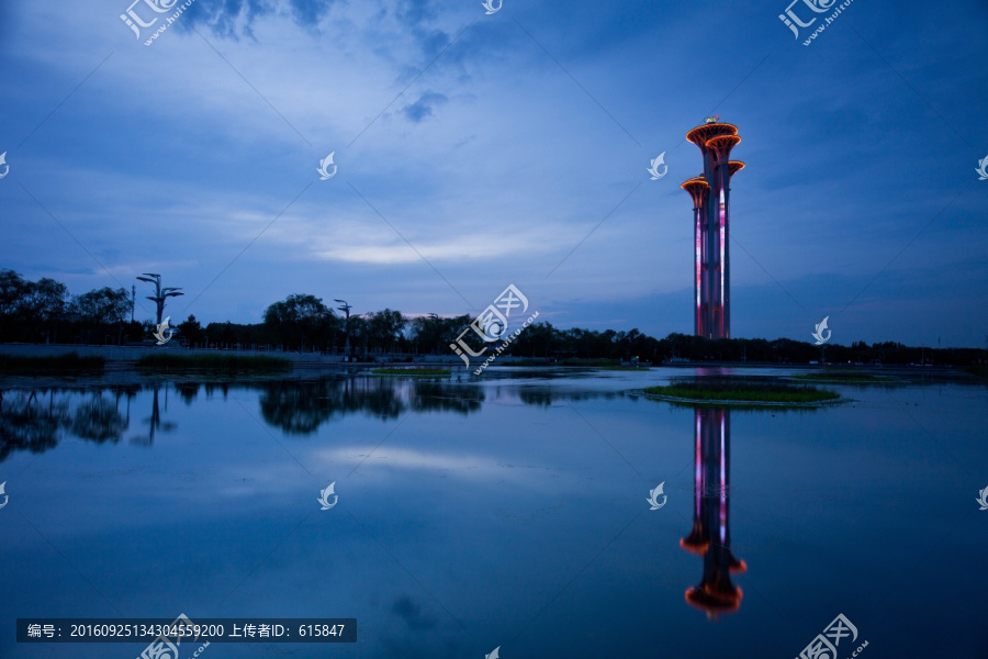 北京奥林匹克塔夜景