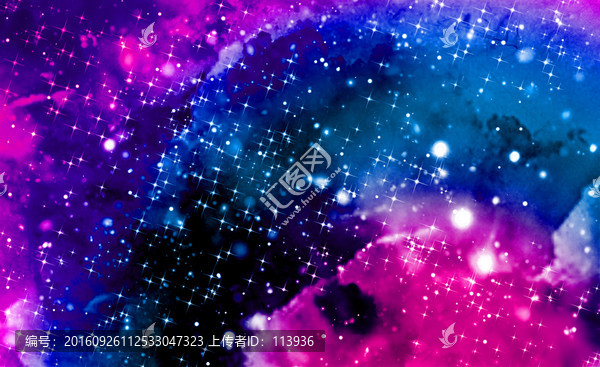 浪漫紫色星空