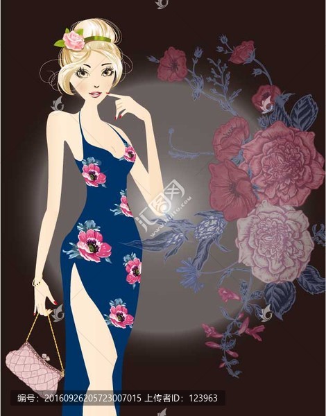 卡通美女