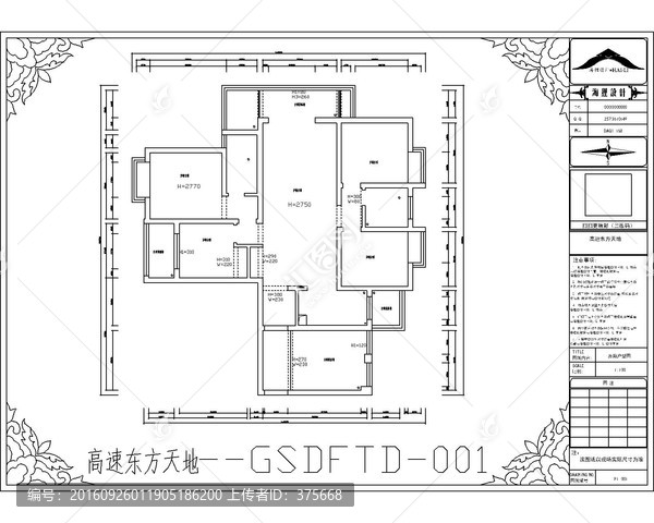 滁州高速東方天地CAD戶型圖
