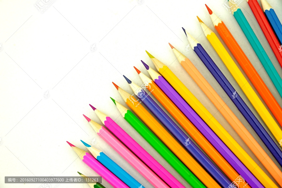 彩铅,彩色铅笔,边角,随机堆叠